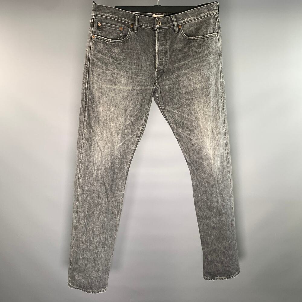 SIMON MILLER Size 36 Black Wash Button Fly Jeans